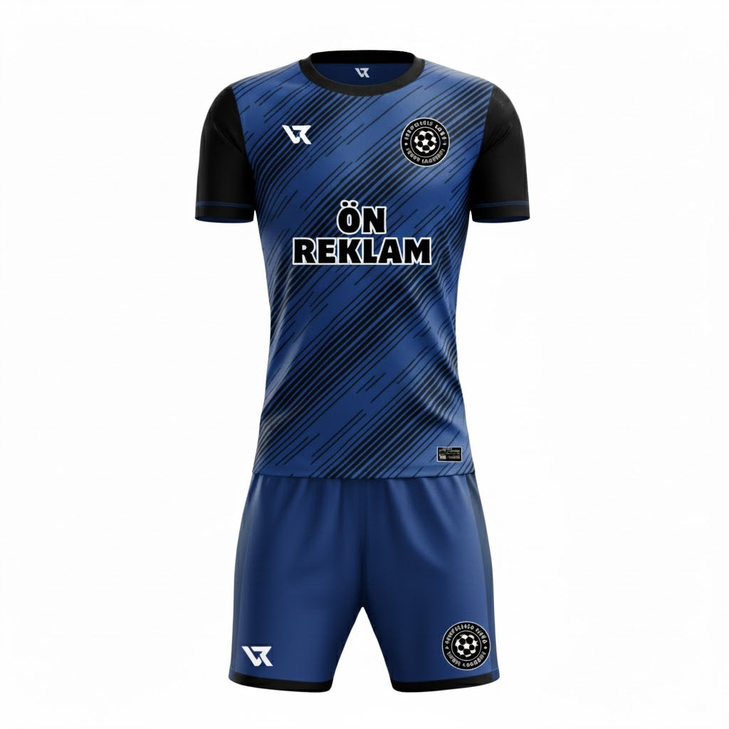Mavi Siyah Kişiye Özel Futbol Forması